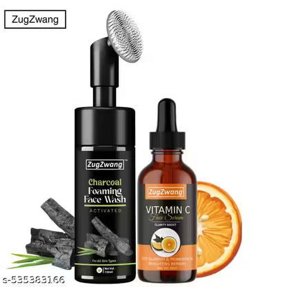 Face Serum and Activated Charcoal Face Wash