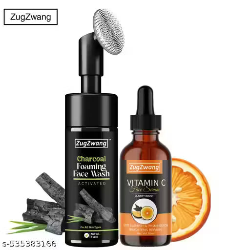 Face Serum and Activated Charcoal Face Wash